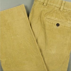 Sid Mashburn x Hertling Honey Brown Corduroy Chino Pants SIze 30